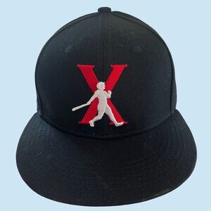 Boston‎ Red Sox Hat Cap Adult Medium Snap Back Big X MLB Baseball Melonwear Mens